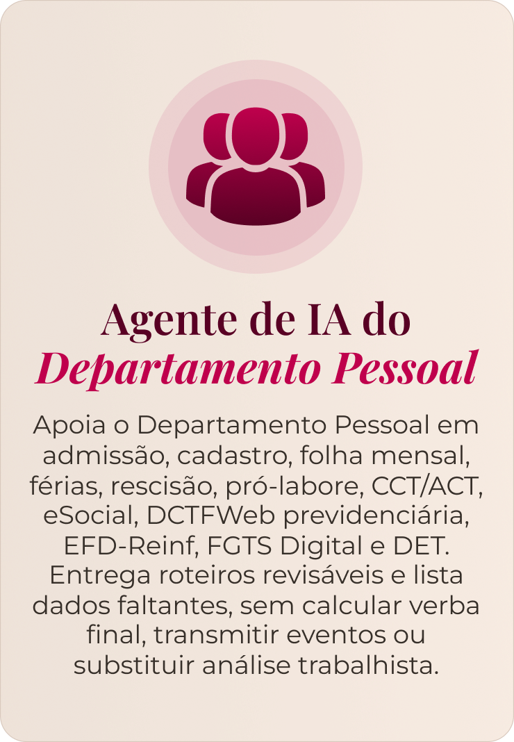 Agente de IA do Departamento Pessoal